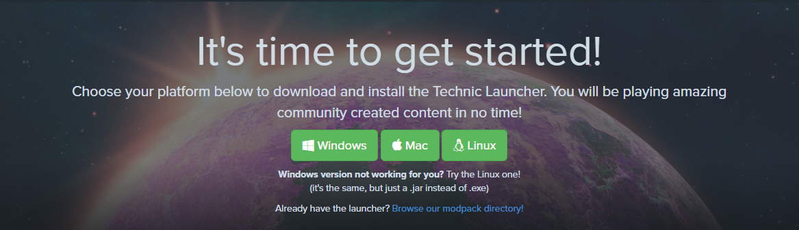 Download the Technic Launcher
