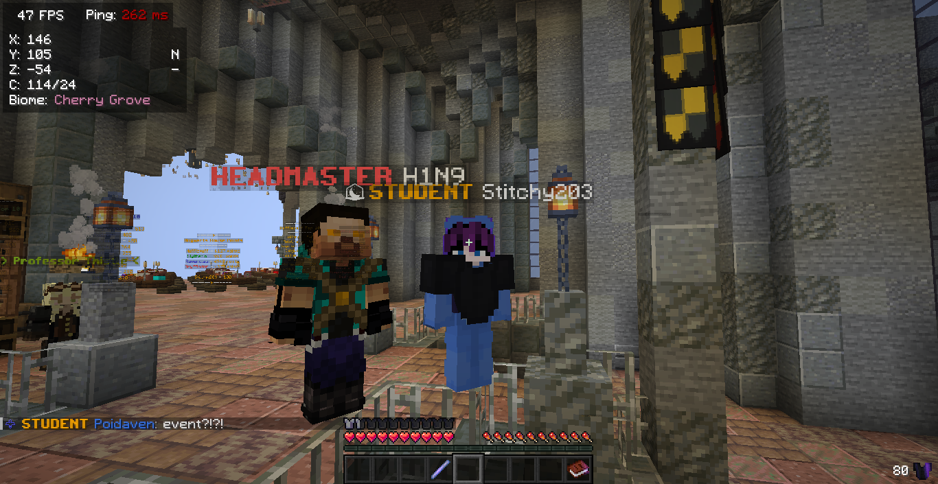 just chilling with the headmaster